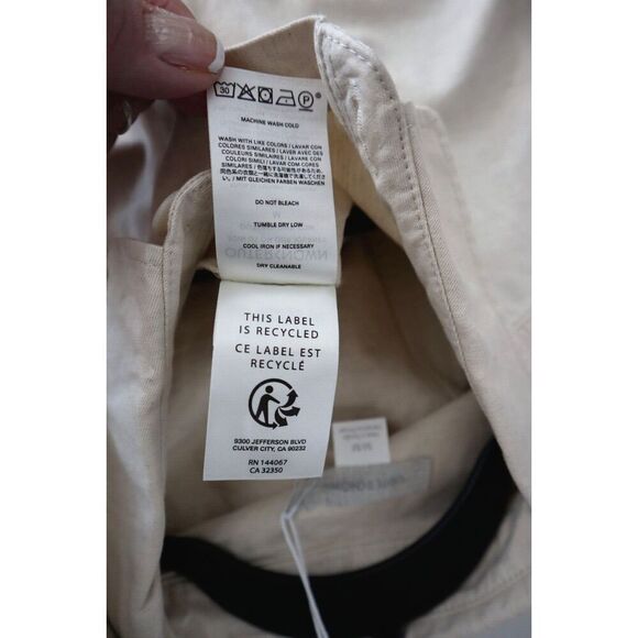 Outerknown 2130104 Women's Sz Medium Beige S/S Linen Button-Up Jumpsuit - Picture 11 of 11